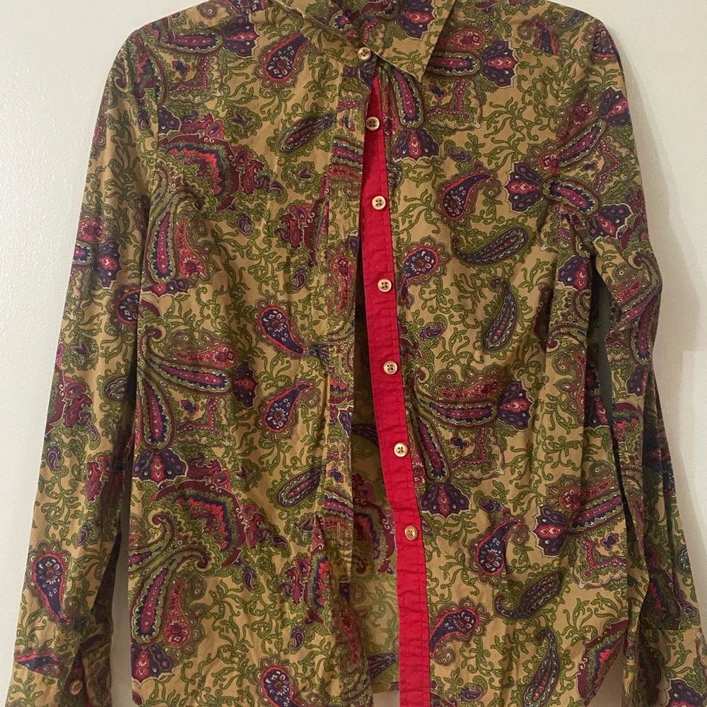 Paisley Button-Up Shirt